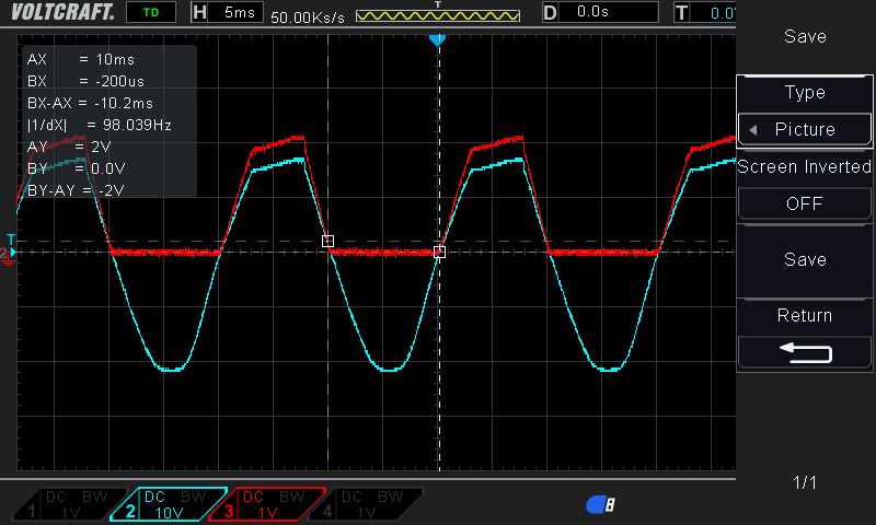 Sync signal and rectified for arduino
